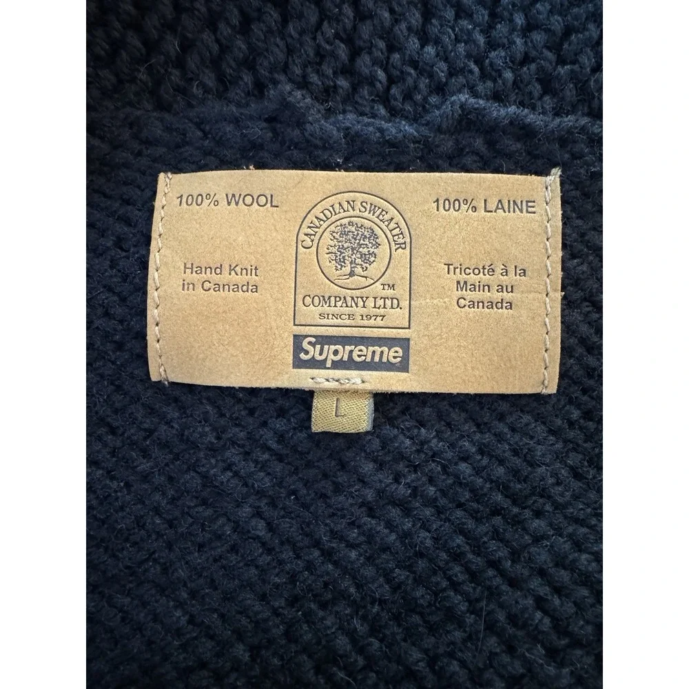 Supreme Child of Hell Cowichan‎ Sweater Black, Red FW24 Mens L. New Coat